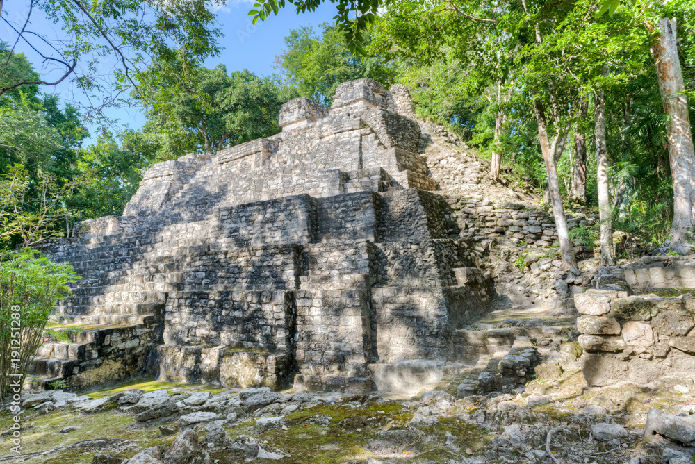 Balamkú -  eine eher kleine Ruinenstadt der Maya nördlich von Calakmul