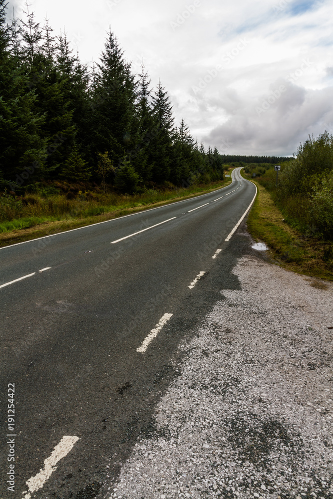 The Evo Triangle, roads in Wales, the B4501.
