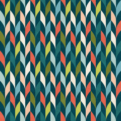 Keuken achterwand Jaren 50 patronen Abstract geometrisch mid-century kleurmotief  © dinkaspell