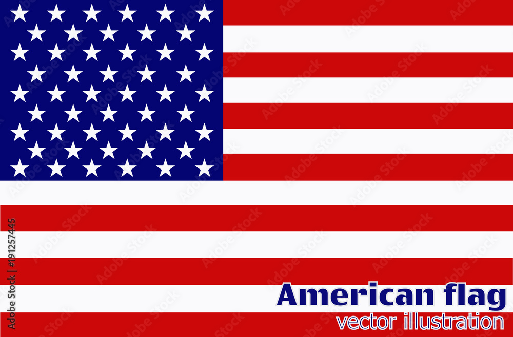 Flag of the United States of America. Flag of the United States of America.