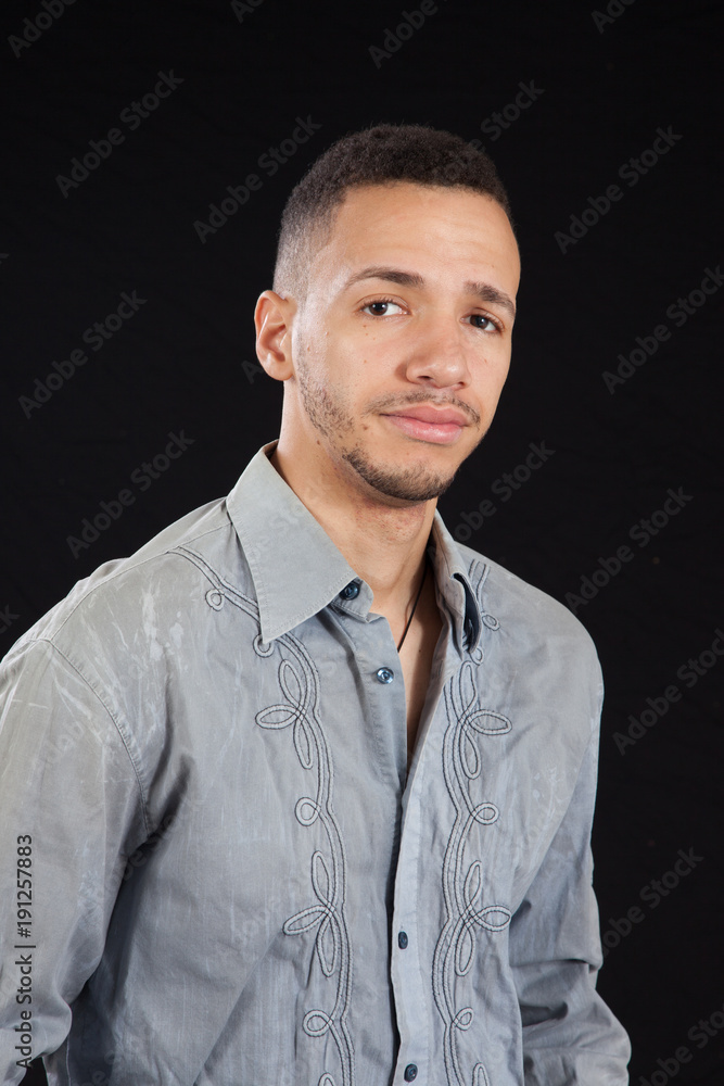 Obraz premium Cute man looking pensive