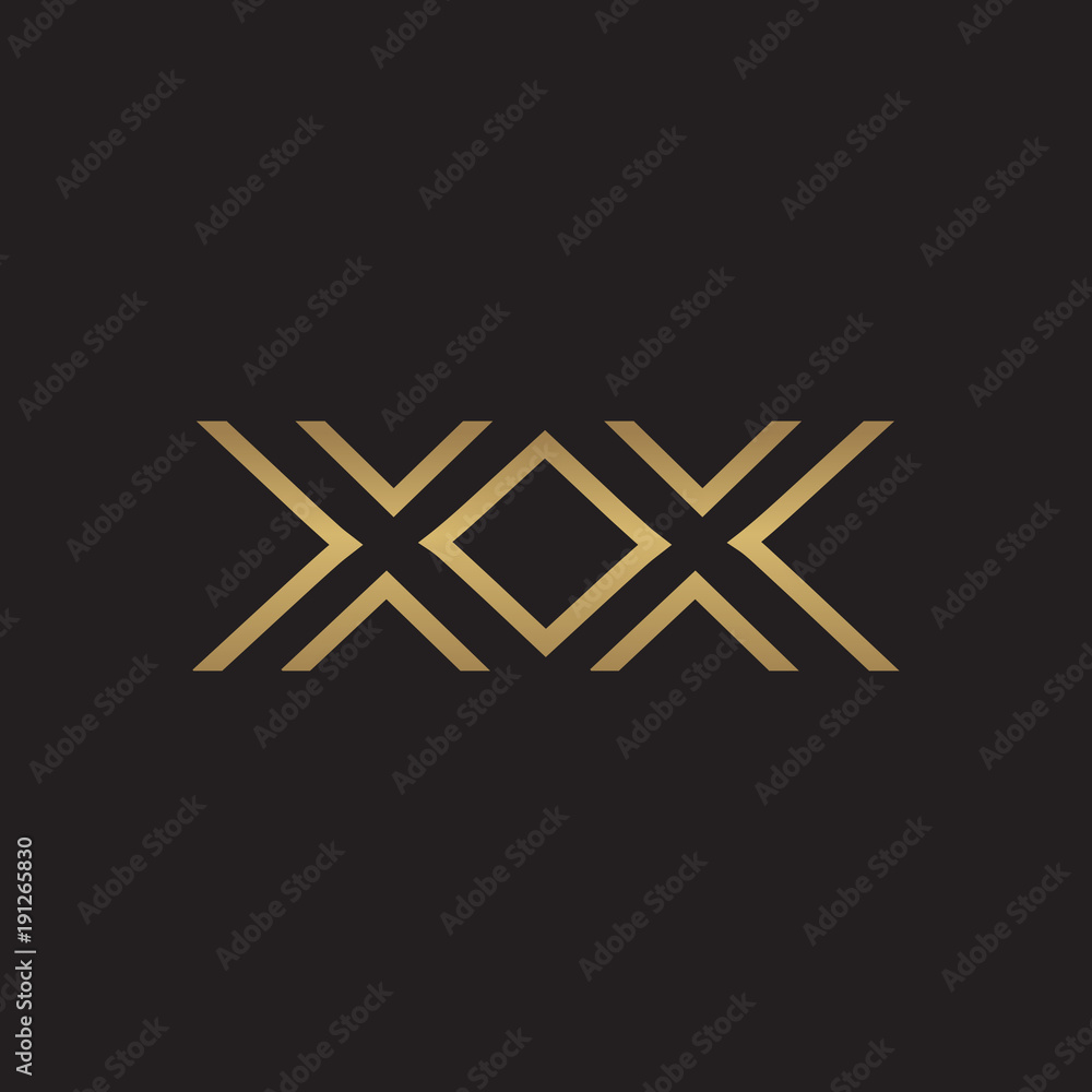 initial letter logo line unique modern, gold color initial letter logo line unique modern, gold color
