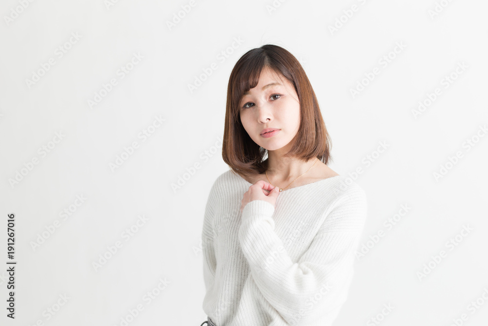 カジュアルポートレート・白バック カジュアルポートレート・白バック