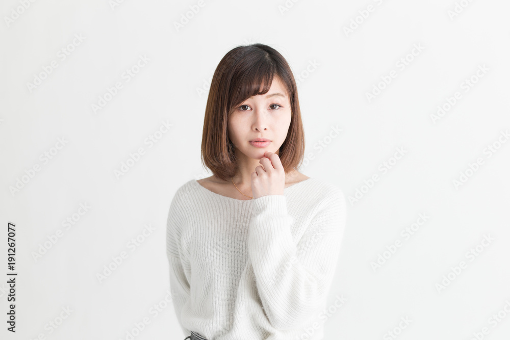 カジュアルポートレート・白バック カジュアルポートレート・白バック