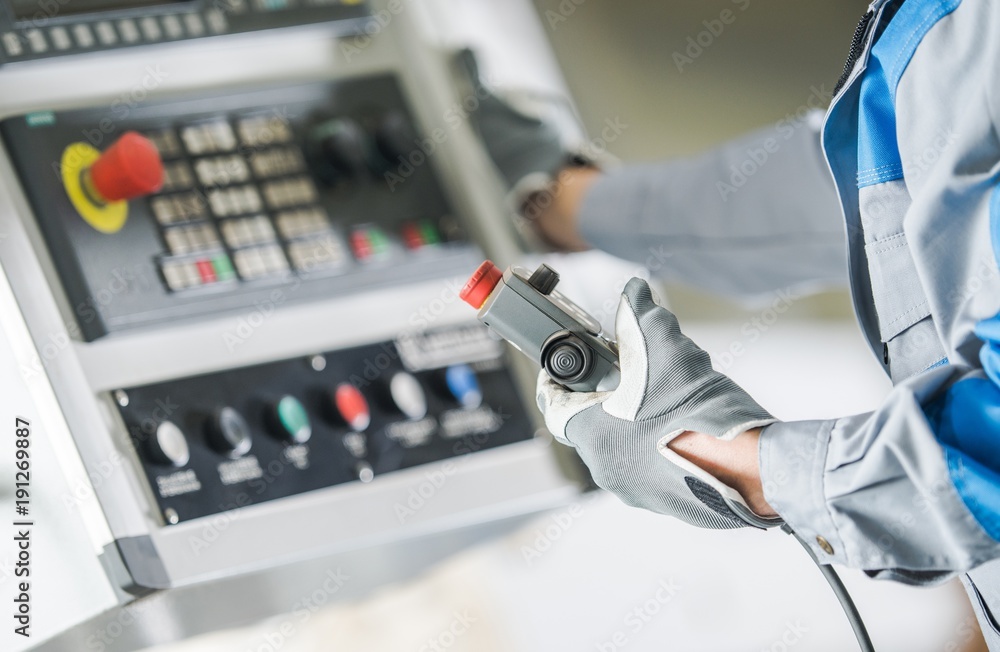 CNC Lathe Control Panel