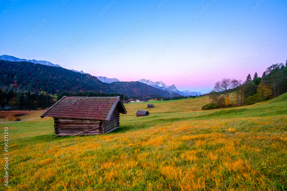 Beautiful autumn view of Bavarian Alps, Germany