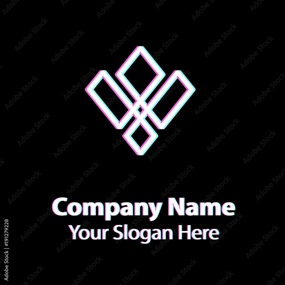 Abstract graphic icon, logo design template, symbol for company Abstract graphic icon, logo design template, symbol for company