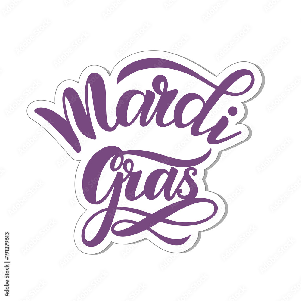 Mardi Gras Carnival Lettering. Elements for invitations, posters, greeting cards Mardi Gras Carnival Lettering. Elements for invitations, posters, greeting cards