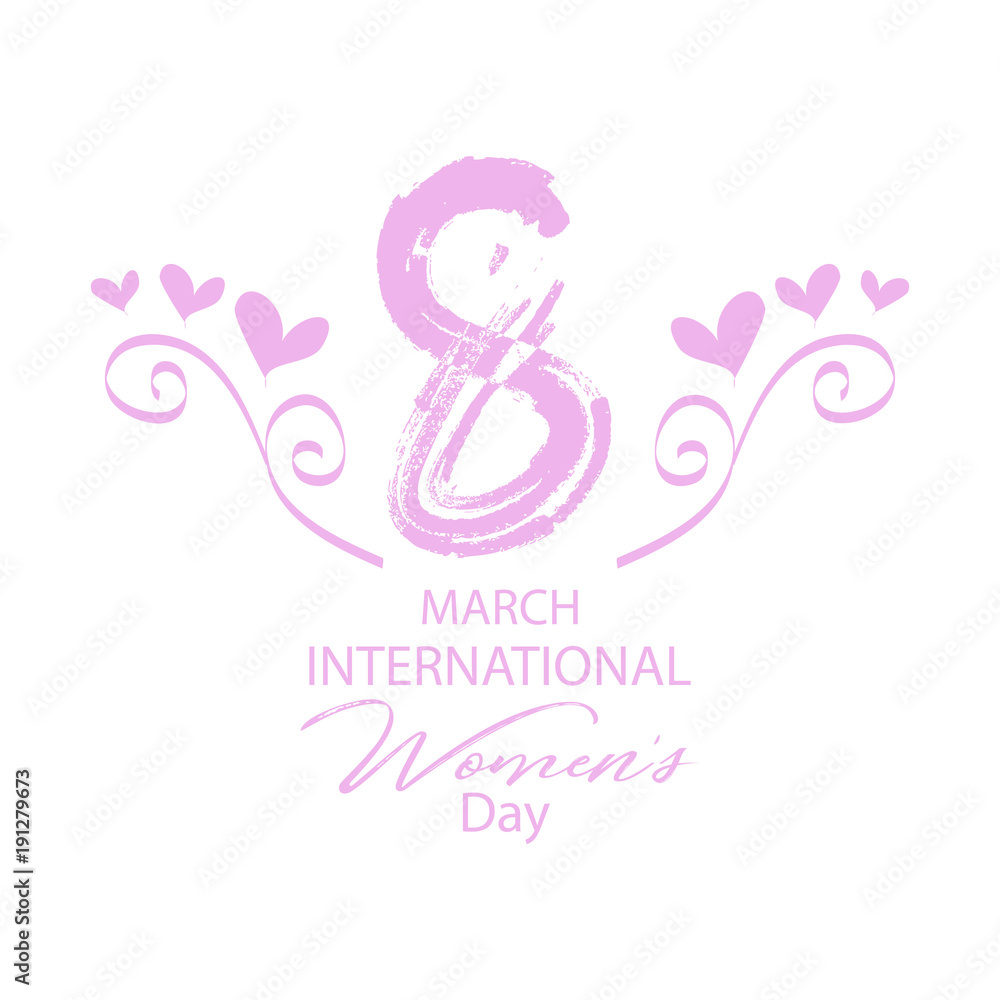 Women's day greeting card.