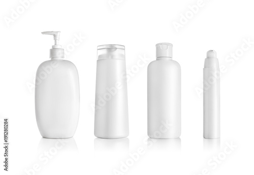 Cosmetic packaging isolated on white 