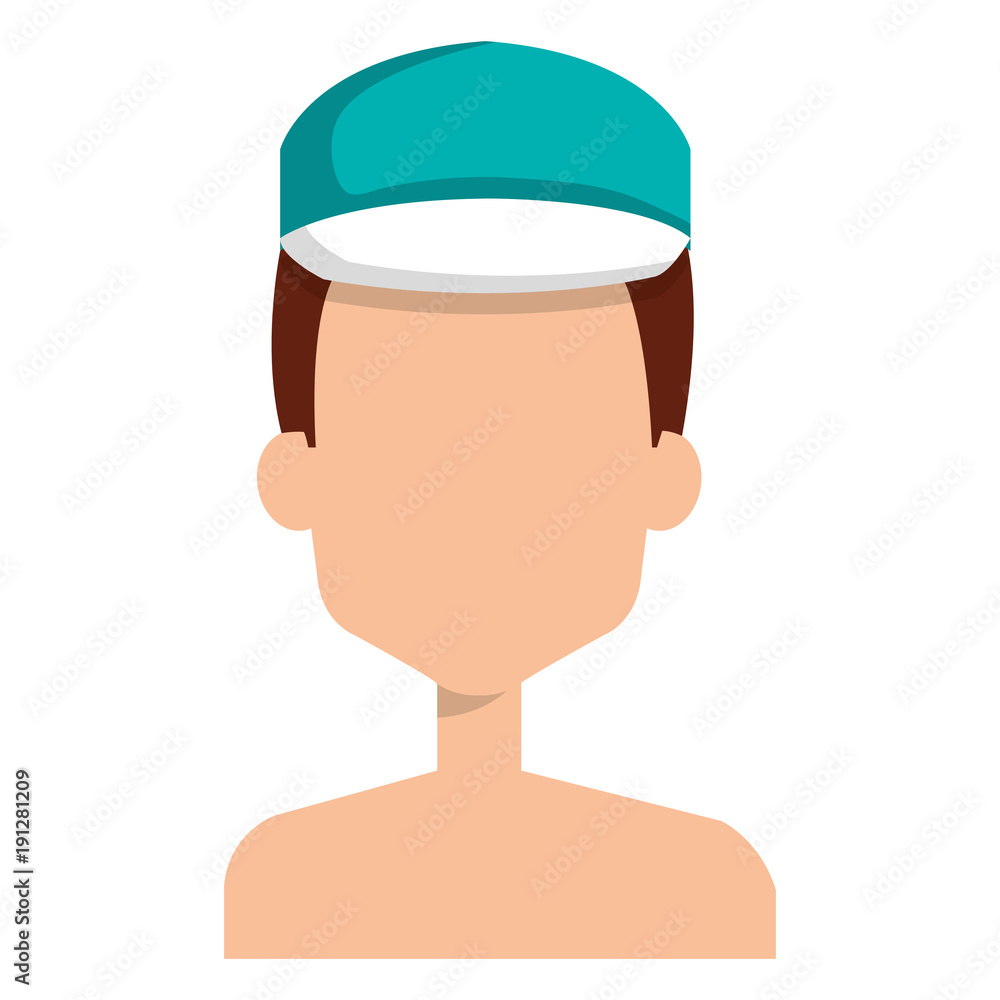 delivery worker shirtless avatar character vector illustration design delivery worker shirtless avatar character vector illustration design