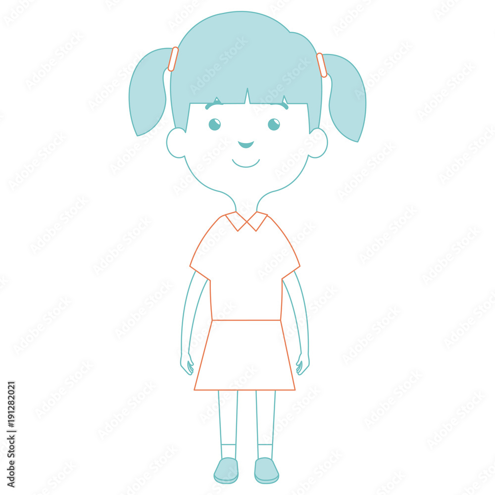 cute and little girl vector illustration design cute and little girl vector illustration design