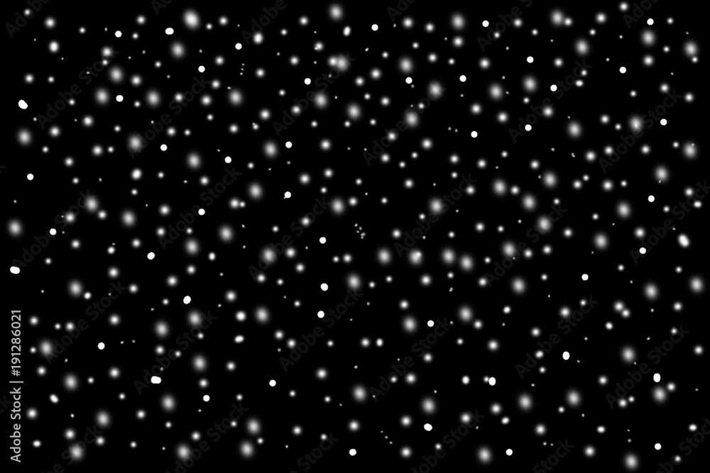 Falling snow on black background. Falling snow on black background.