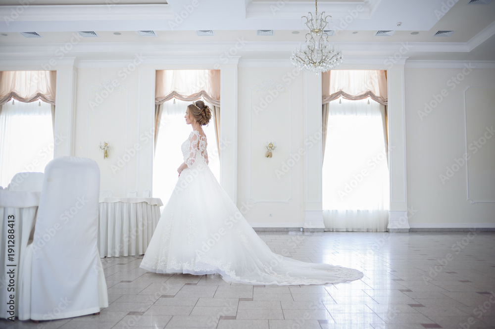 Beautiful bride in wedding dress Beautiful bride in wedding dress