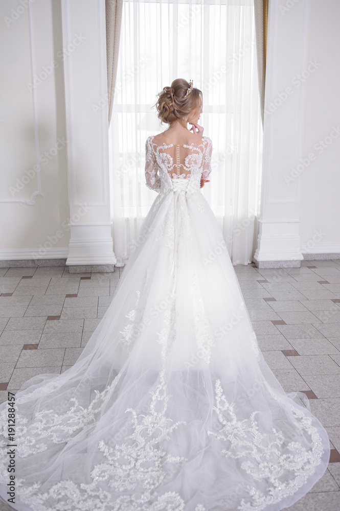 Beautiful bride in wedding dress Beautiful bride in wedding dress