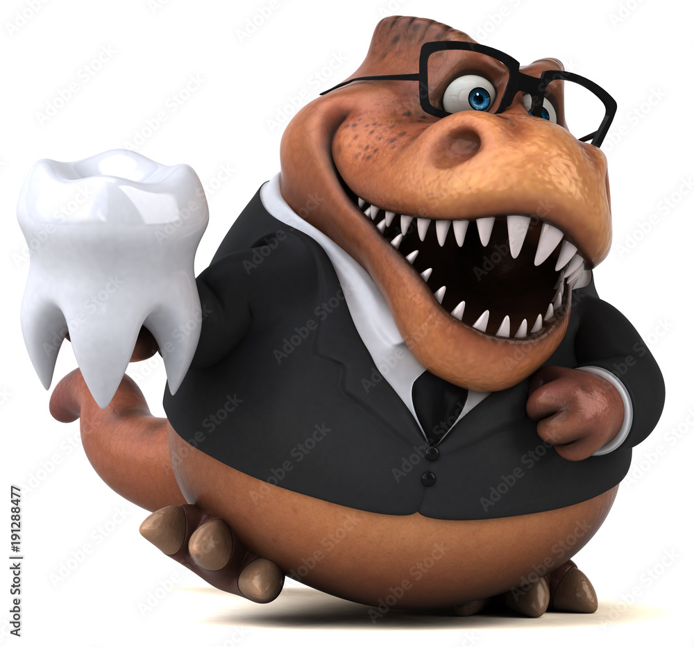 Fun Trex - 3D Illustration Fun Trex - 3D Illustration
