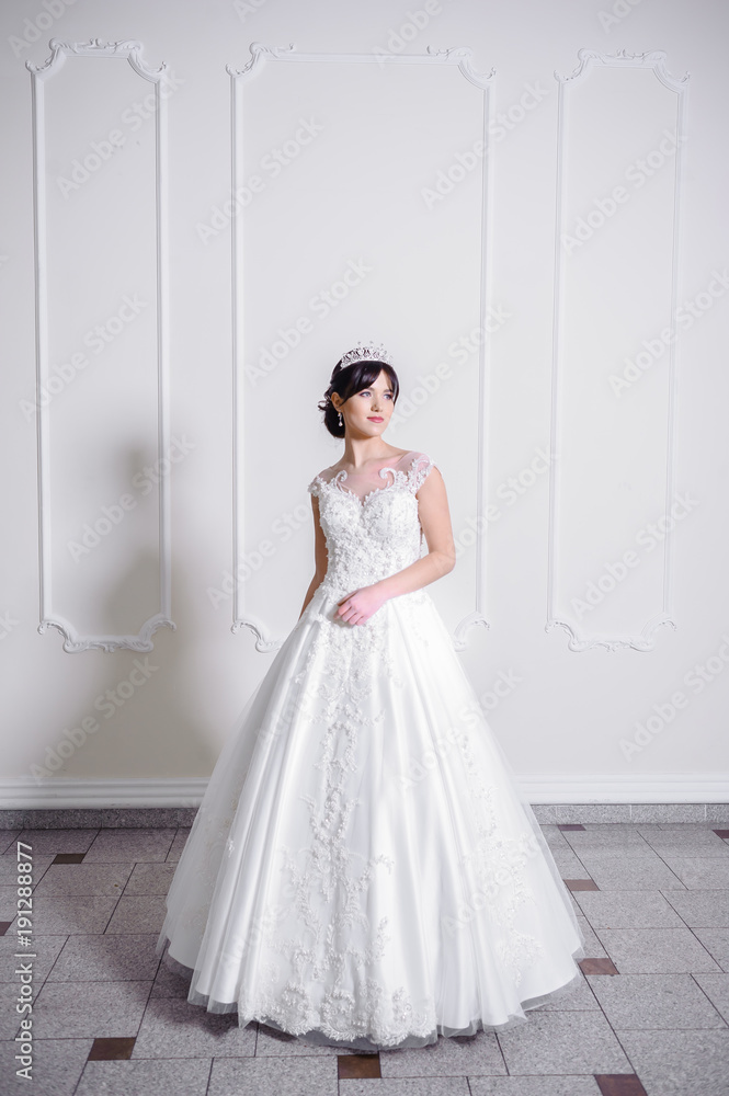 Beautiful bride in wedding dress Beautiful bride in wedding dress