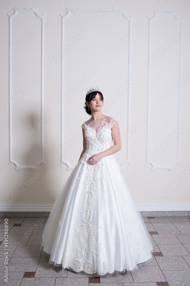 Beautiful bride in wedding dress Beautiful bride in wedding dress