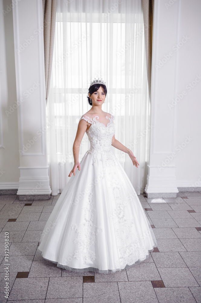 Beautiful bride in wedding dress Beautiful bride in wedding dress