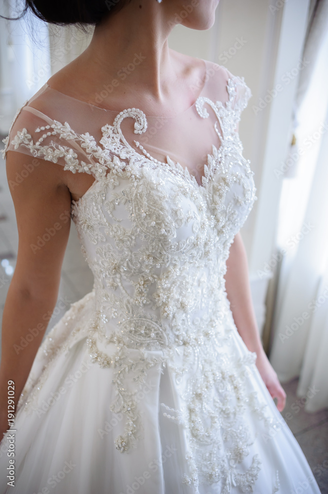 Beautiful bride in wedding dress Beautiful bride in wedding dress