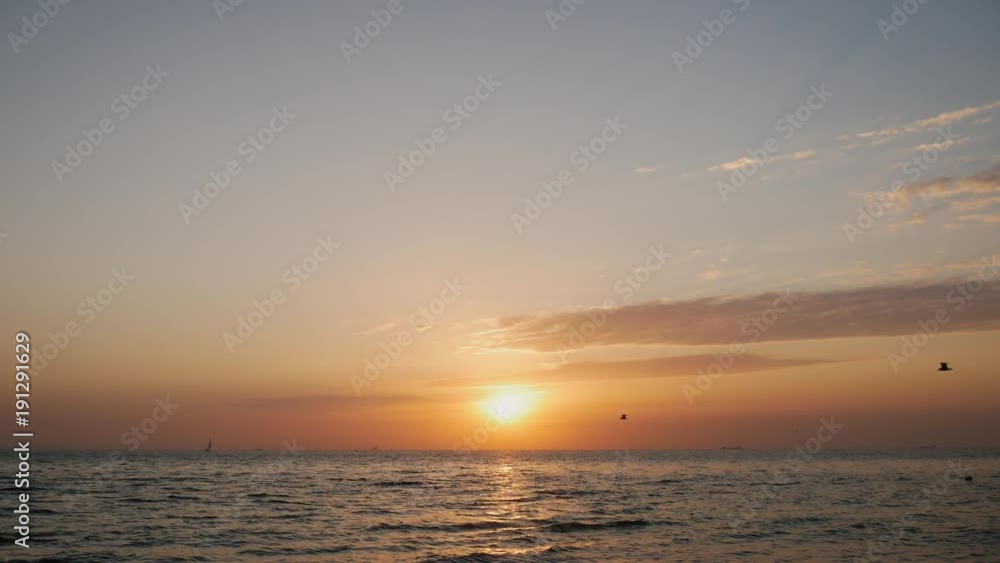 Early morning, sunrise over sea Early morning, sunrise over sea