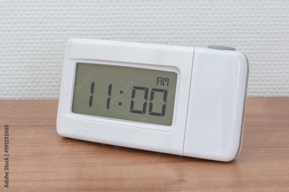 Clock radio - Time - 11.00 AM Clock radio - Time - 11.00 AM