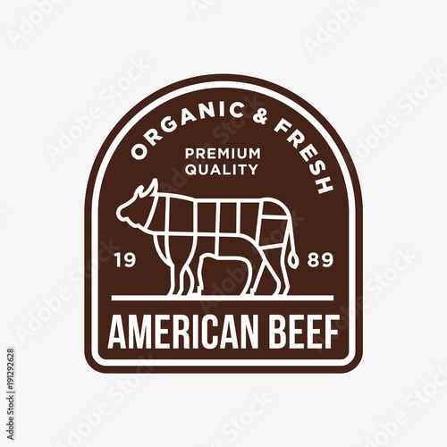 Beef - vector logo/icon illustration mascot