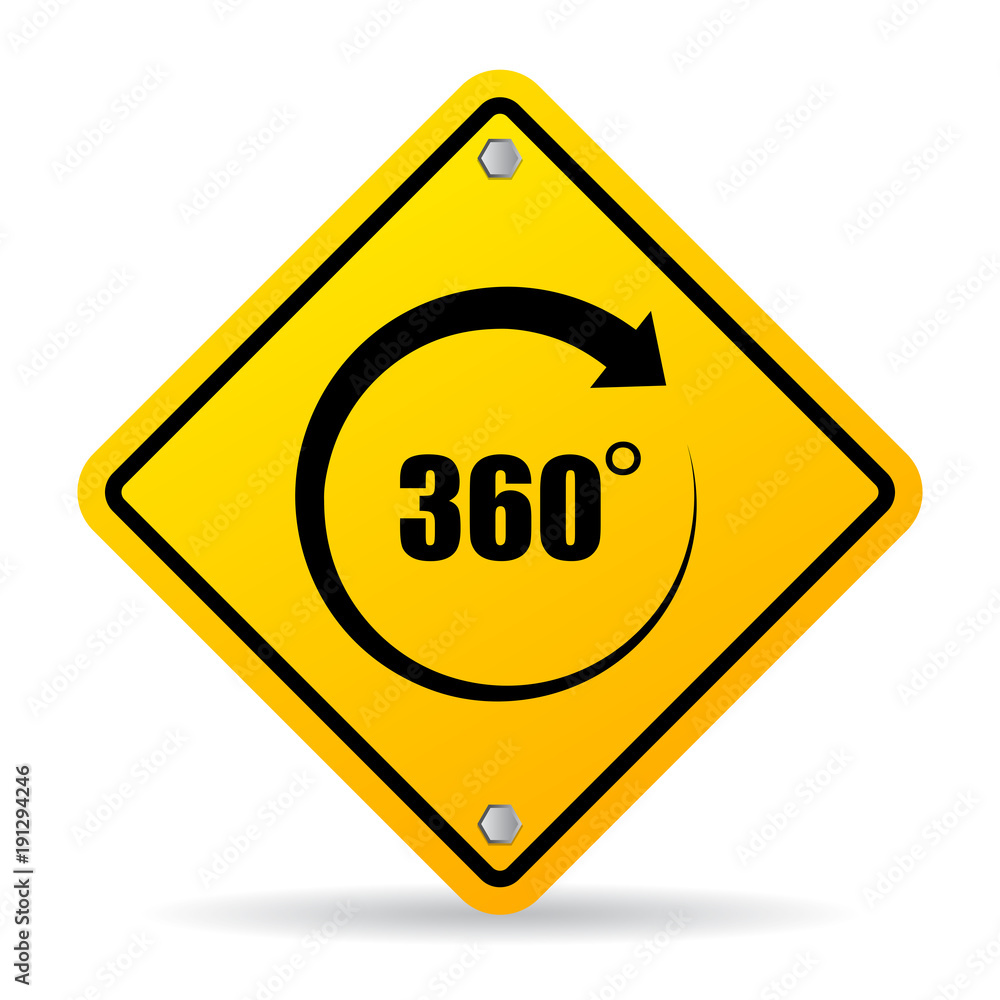 360 degree vector sign 360 degree vector sign