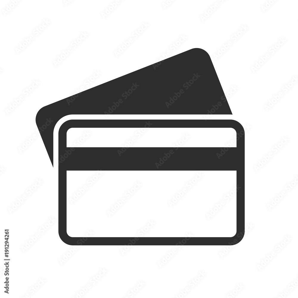 Credit card vector icon Credit card vector icon