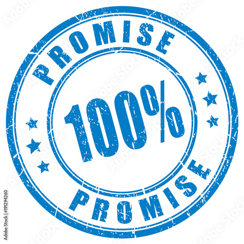 Promise rubber vector stamp