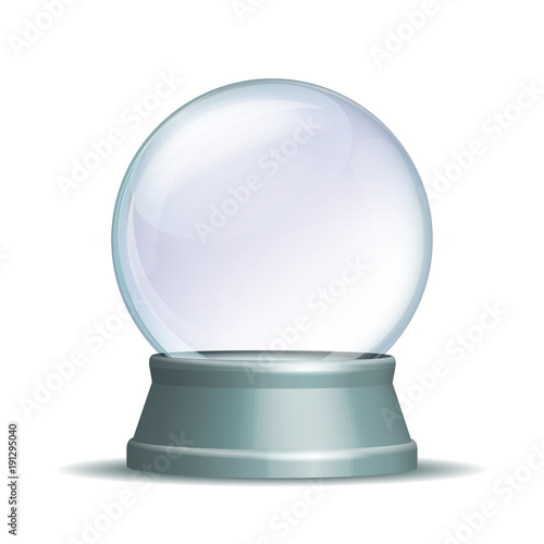 Empty snow globe.