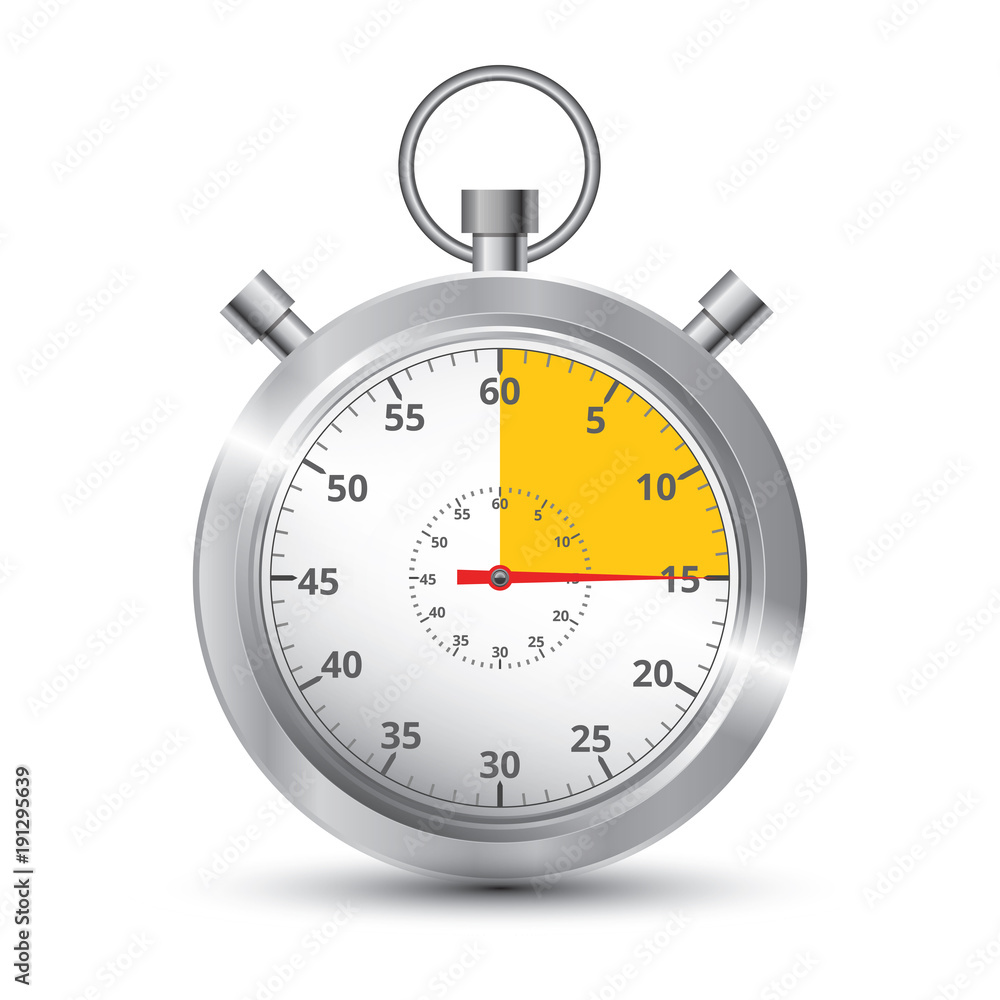 Realistic image of a sports stopwatch. Symbol competition Realistic image of a sports stopwatch. Symbol competition
