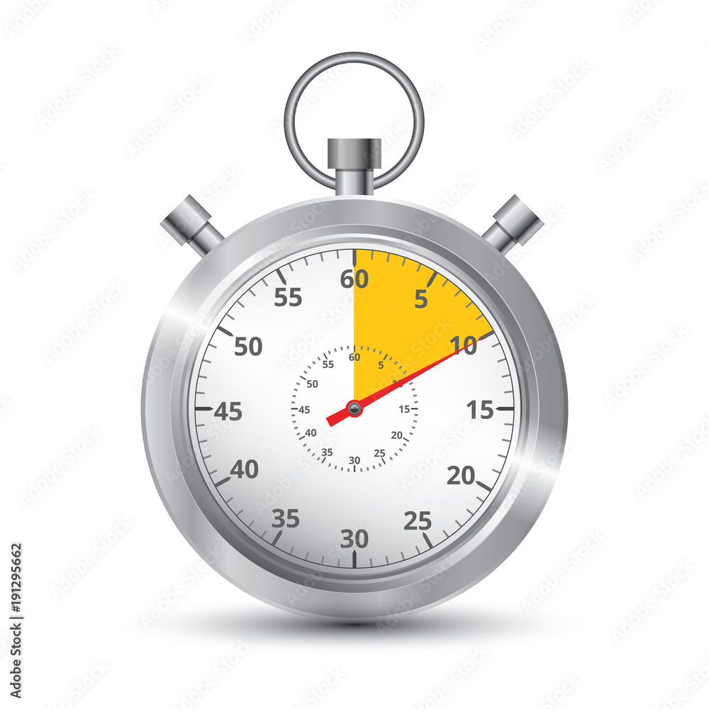 Realistic image of a sports stopwatch. Symbol competition Realistic image of a sports stopwatch. Symbol competition