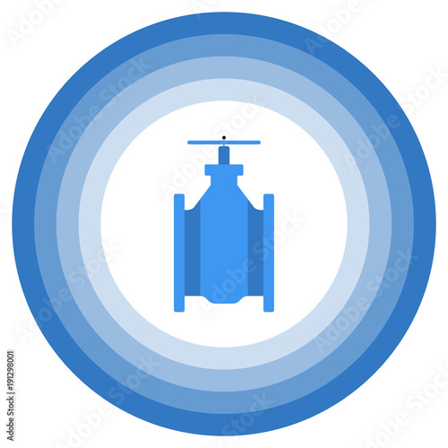 A minimalistic image of an abstract gate valve
