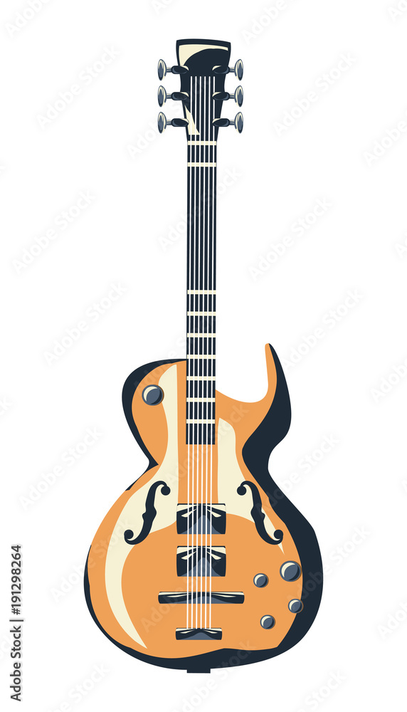 Naklejka premium Musical intruments design