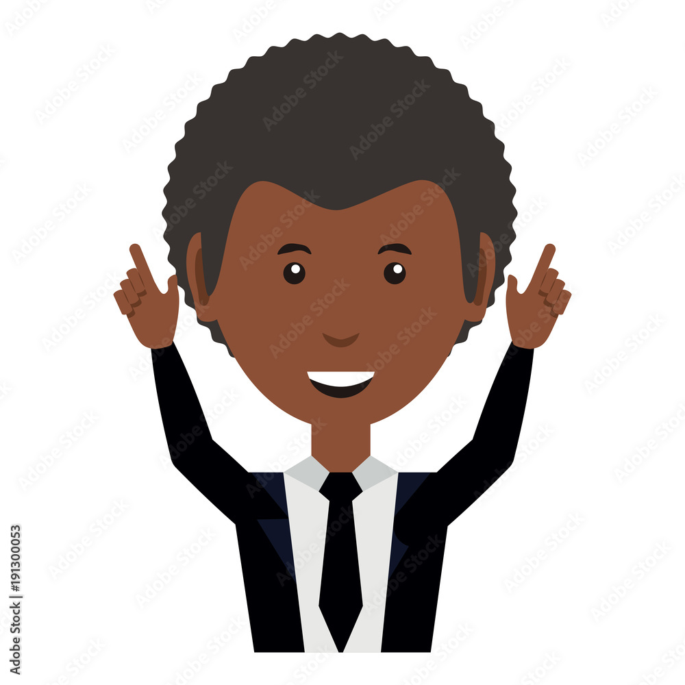 cartoon businessman icon