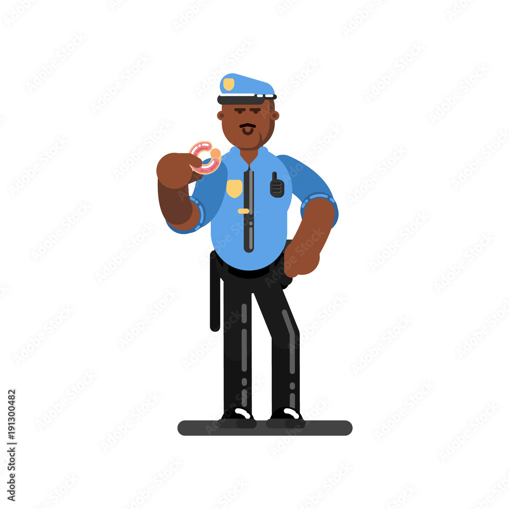 Black police officer