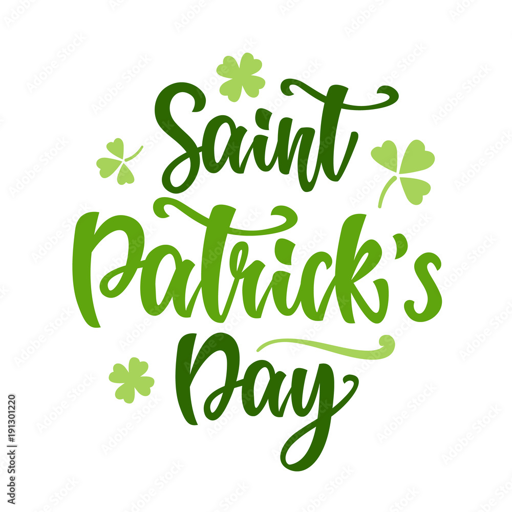 Saint Patrick's Day greeting poster Saint Patrick's Day greeting poster