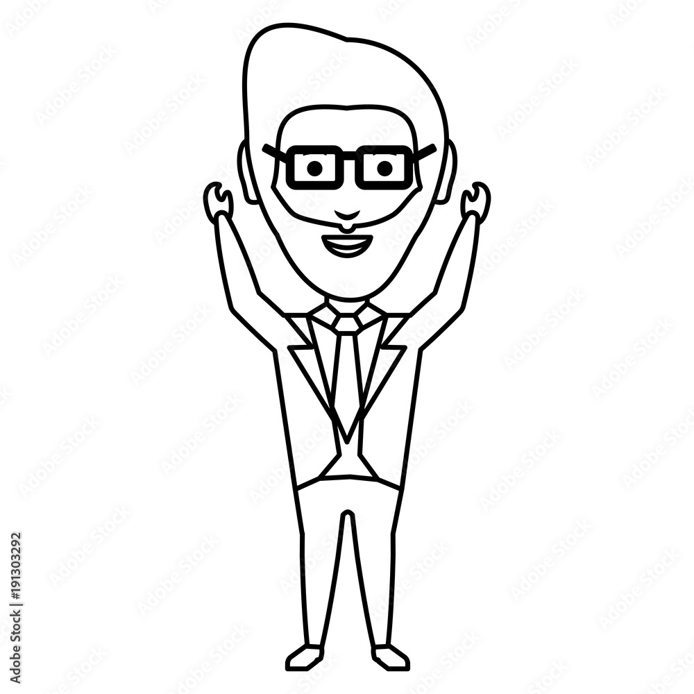 Cartoon businessman icon Cartoon businessman icon