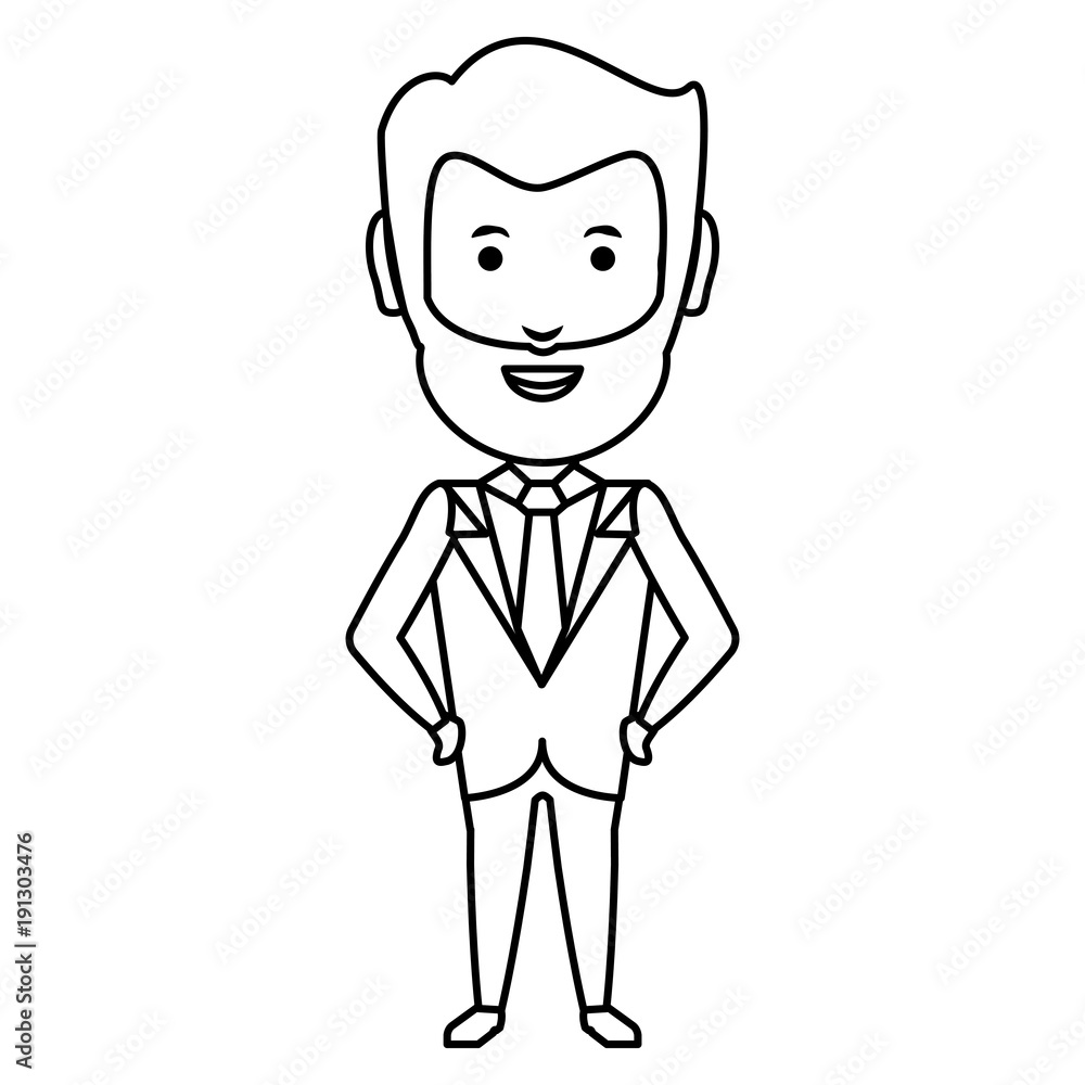 cartoon businessman icon cartoon businessman icon