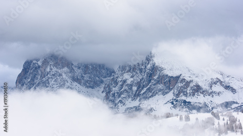 Dolomites. Winter views in the fog and low clouds © Nicola Simeoni