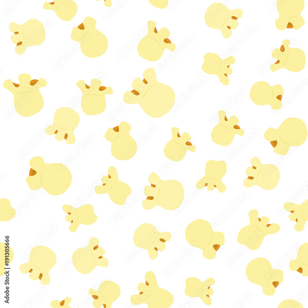 Seamless pattern with popcorn. on a white background. Seamless pattern with popcorn. on a white background.