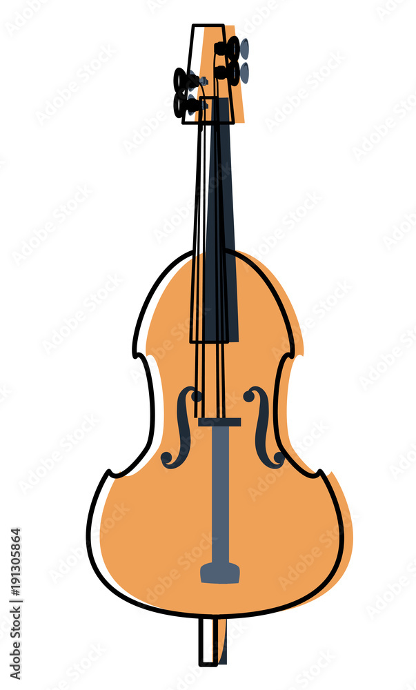 Naklejka premium Musical intruments design