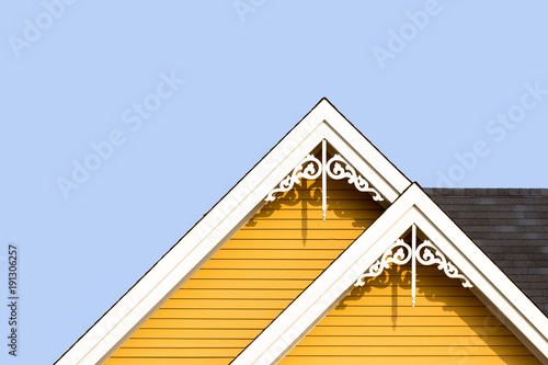 Rooftop detail with decorative fretwork