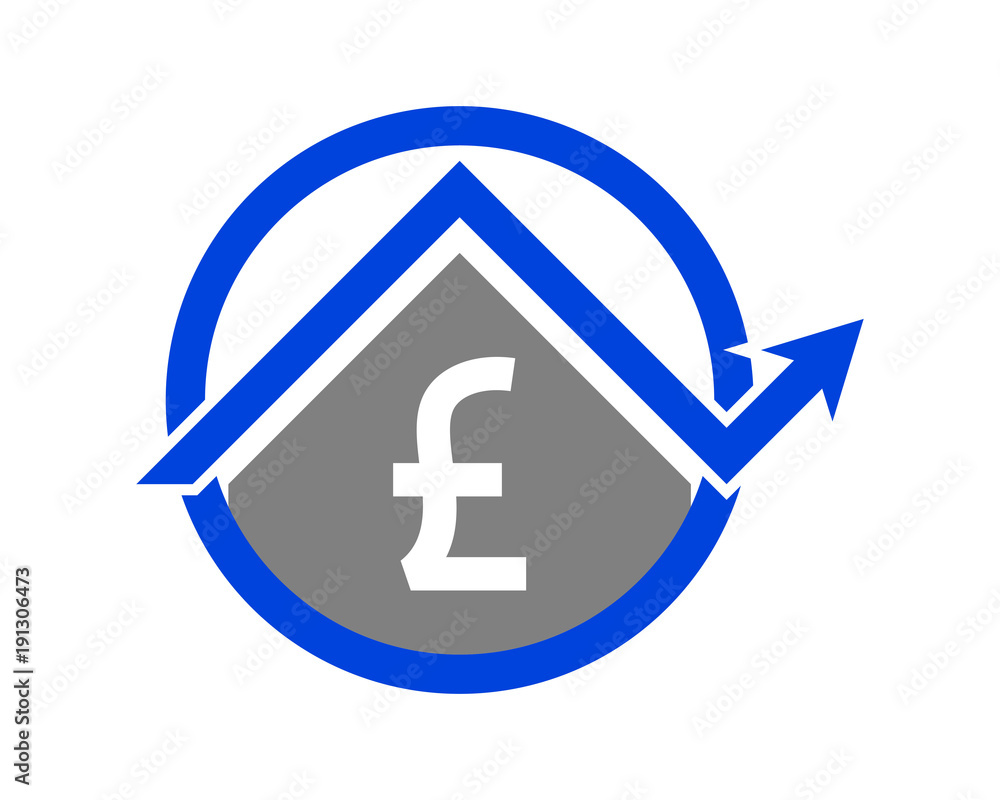 Obraz premium pound sterling currency roof money currency price finance image vector icon logo symbol