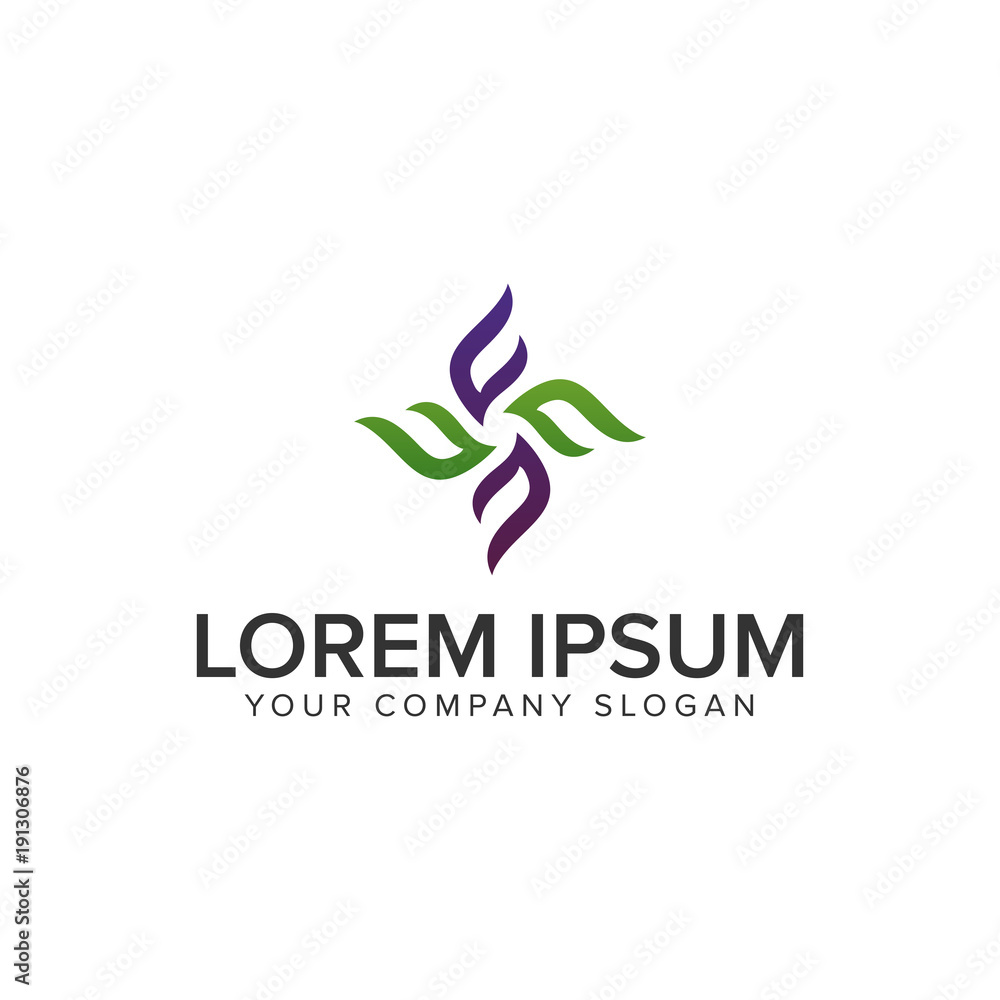 letter F decoration spa logo design concept template. fully editable vector letter F decoration spa logo design concept template. fully editable vector