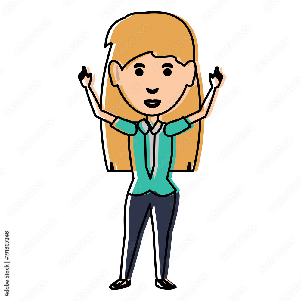 cartoon businesswoman icon cartoon businesswoman icon