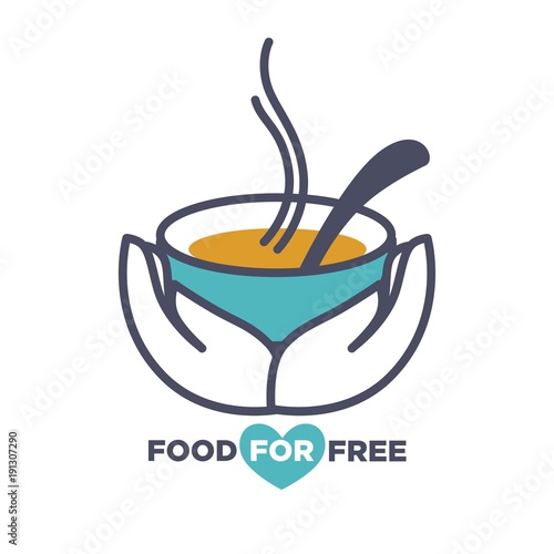 Food for free chrity event announcement promotional poster