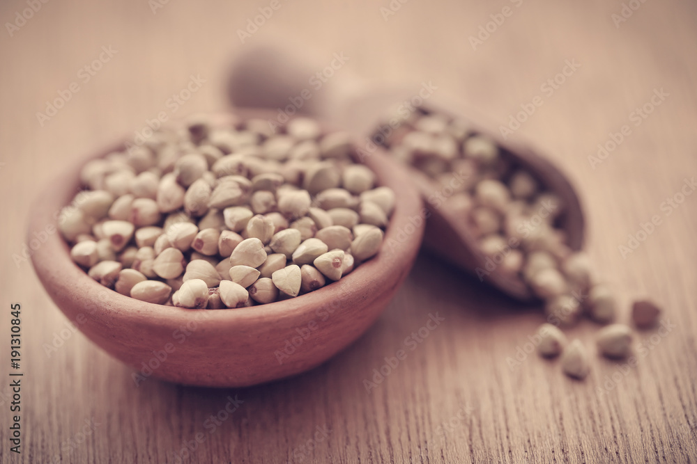 Buckwheat on natural surface Buckwheat on natural surface