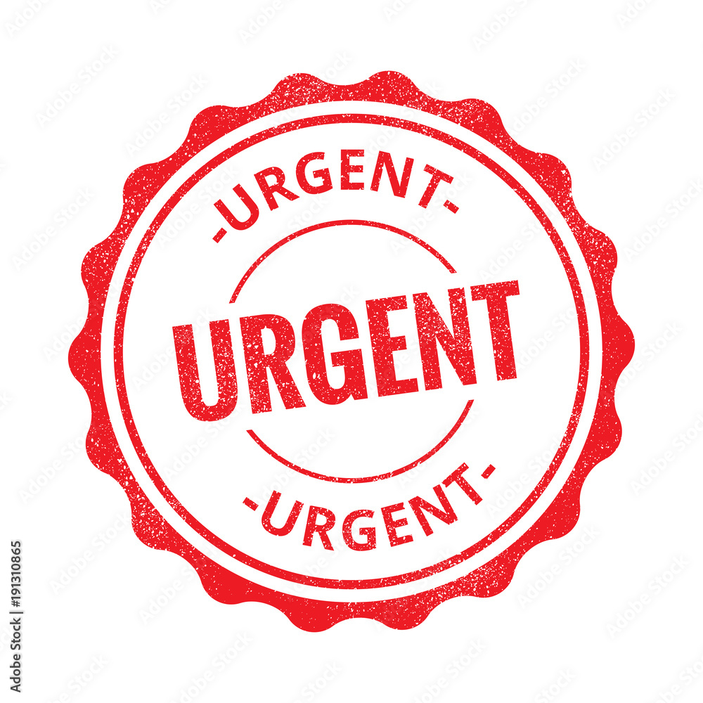 Urgent grunge retro red isolated stamp on white background Urgent grunge retro red isolated stamp on white background